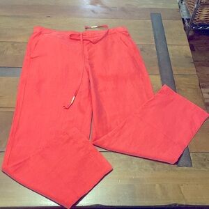 J. Crew pink flowy pants size Medium